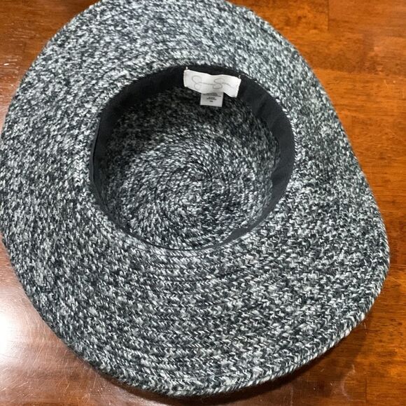 NEW Gray/Black Jessica Simpson wide rim Hat 4.25” Rim - Picture 11 of 12